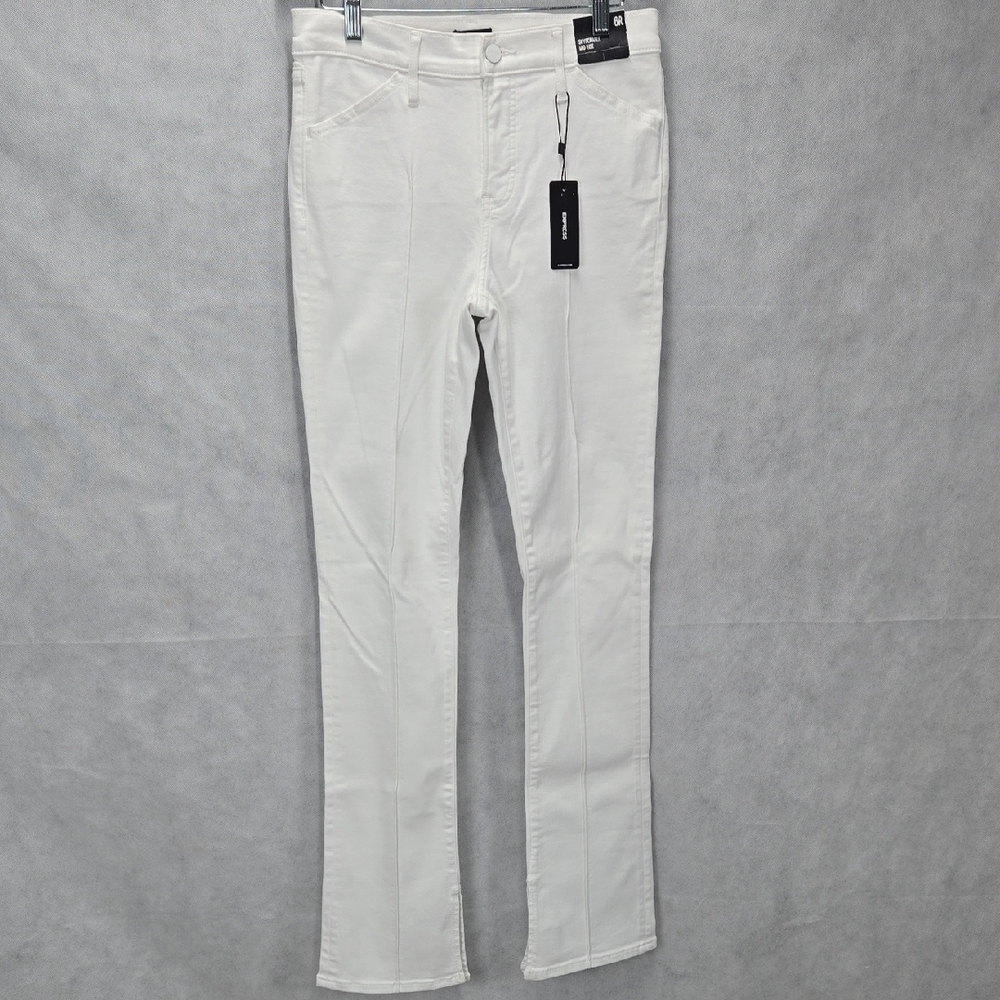 Express Women's Straight Leg Jeans in White